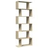 vidaXL Libreria Divisorio 6 Ripiani Sonoma 70x24x193 cm in Truciolato