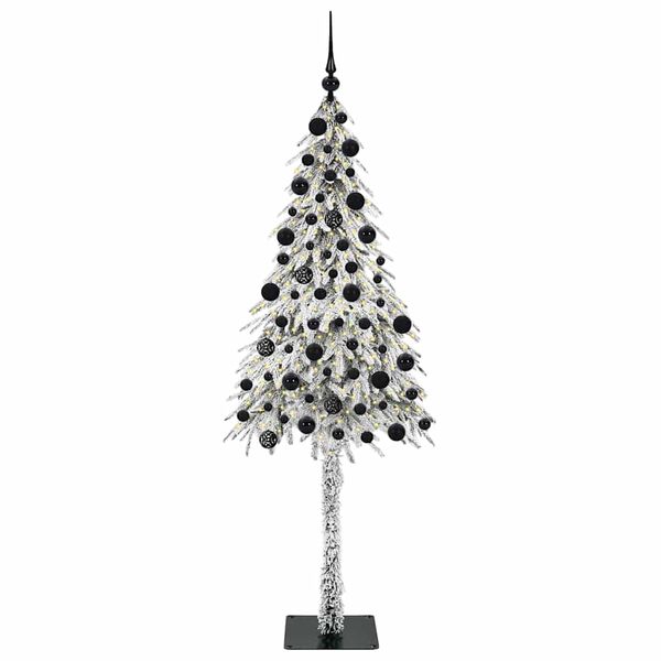 vidaXL Albero di Natale con 300 LED Bianco 210 cm PE e Acciaio