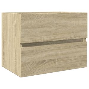 vidaXL Mobile Lavabo Rovere Sonoma 60x38,5x45 cm in Legno Multistrato