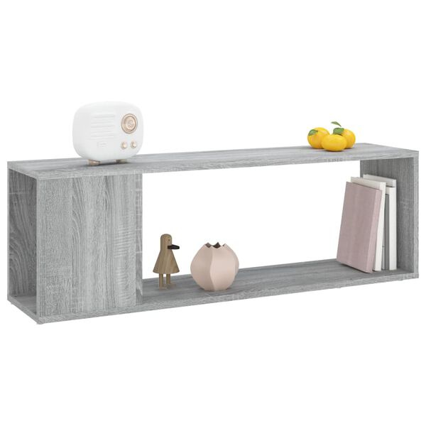 vidaXL Mobile TV Grigio Sonoma 100x24x32 cm in Legno Multistrato