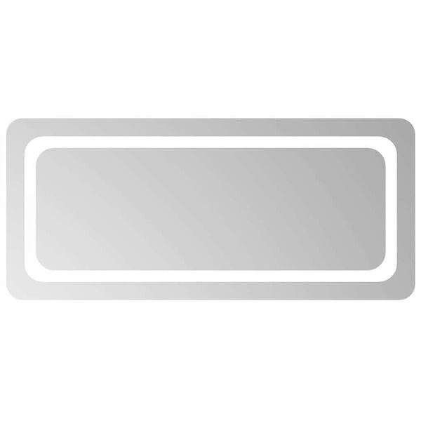 vidaXL Specchio da Bagno con Luci LED 90x40 cm