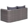 vidaXL Set Divani da Giardino 8 pz con Cuscini in Polyrattan Grigio