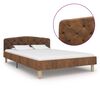 vidaXL Giroletto Marrone in Similpelle Scamosciata 120x200 cm