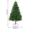 vidaXL Albero di Natale Preilluminato con Palline Verde 210 cm