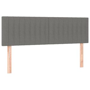 vidaXL Testiera Grigio Scuro 144x5x78/88 cm in Tessuto