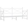 vidaXL Divano Letto Estraibile senza Materasso Bianco 90x200cm Acciaio