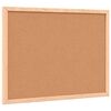 vidaXL Tavola in Sughero con Cornice Legno Massello di Pino 40x30 cm