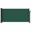 vidaXL Tenda da Sole Laterale Retrattile Verde Scuro 100x300 cm