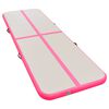 vidaXL Tappetino Ginnastica Gonfiabile con Pompa 300x100x10cm PVC Rosa