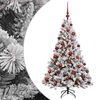 vidaXL Albero di Natale Artificiale con Palline 120 cm 150 LED