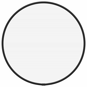 vidaXL Specchio da Parete Nero &Oslash; 30 cm Rotondo