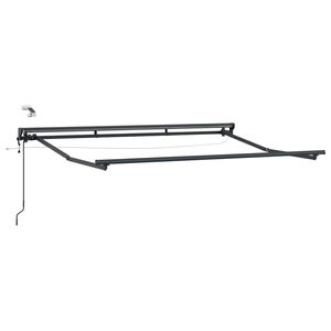 vidaXL Telaio tenda elettrica con LED Antracite 2,5 x 2 m Alluminio