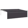 vidaXL Tenda retrattile Antracite 450 &times; 350 cm Poliestere e Alluminio