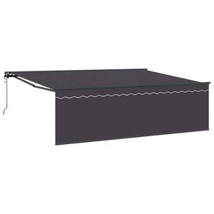 vidaXL Tenda retrattile Antracite 450 &times; 350 cm Poliestere e Alluminio