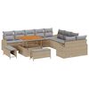 vidaXL Set Divano da Giardino 13 pz 12-Numero di posti