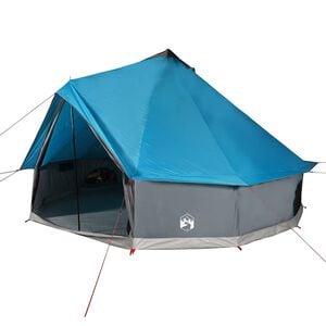 vidaXL Tenda Familiare Tipi per 8 Persone Blu Impermeabile