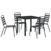 vidaXL Set da Pranzo per Giardino 5 pz Antracite