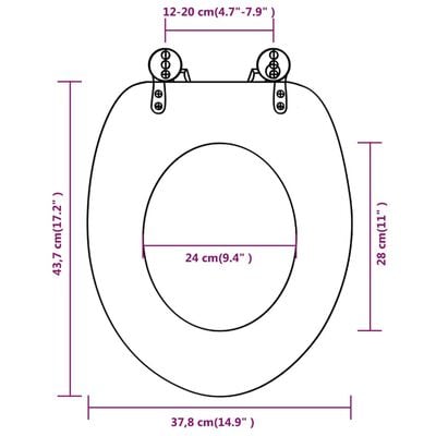 vidaXL Tavolette WC con Coperchi 2 pz in MDF Design Legno Antico