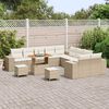 vidaXL Set Divano da Giardino 13 pcs Beige polyrattan