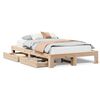 vidaXL Giroletto senza Materasso 120x190 cm in Legno Massello di Pino