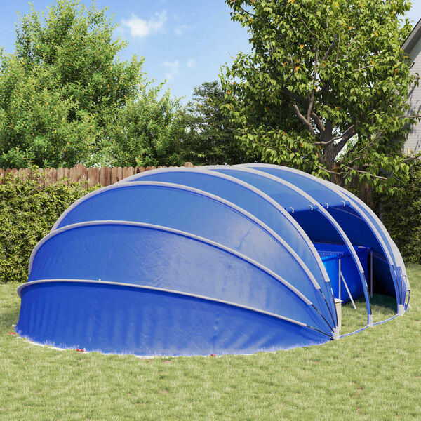 vidaXL Tenda da piscina a cupola Verde 640 x 432 x 205 cm