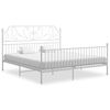 vidaXL Giroletto Bianco in Metallo 200x200 cm