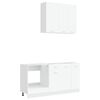 vidaXL Unit&agrave; Cucina LYON 5 pcs Bianco Legno ingegnerizzato