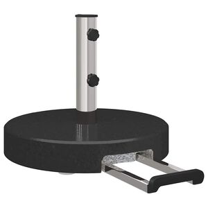vidaXL Base per ombrellone Nero &Oslash; 45 x 37.5 cm Granito