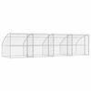 vidaXL Cuccia per cani 4 pz Argento 8 x 2 x 2 m Acciaio zincato