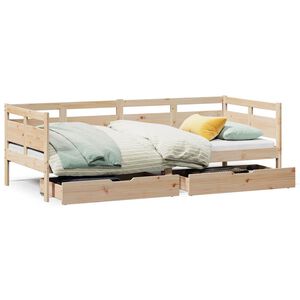 vidaXL Dormeuse con Cassetti 80x200 cm in Legno Massello di Pino