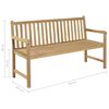 vidaXL Panca da Giardino 150 cm in Teak