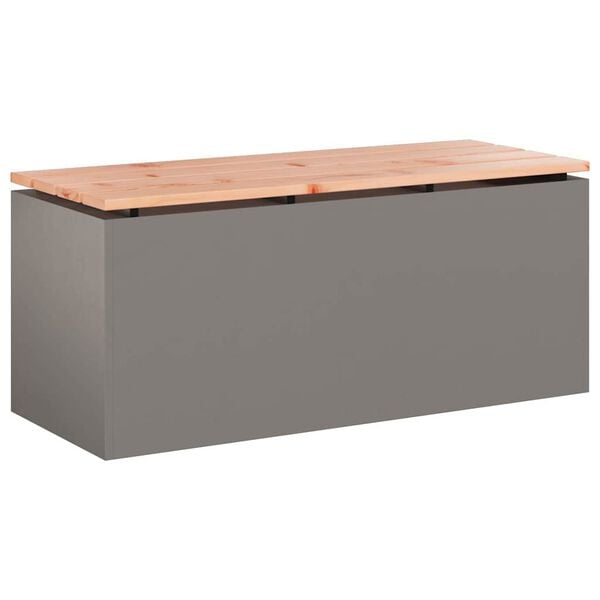 vidaXL Panchina da giardino Ruggine 100 x 40 x 43 cm acciaio corten