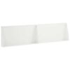vidaXL Muro di contenimento 2 pz 80 x 12 x 30 cm Acciaio Bianco