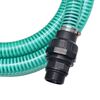 vidaXL Tubo di Aspirazione con Connettori 10 m 22 mm Verde