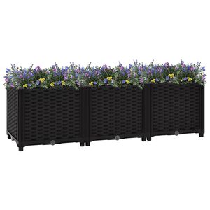 vidaXL Fioriera Rialzata 120x40x38 cm in Polipropilene