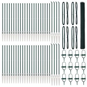 vidaXL Palo della recinzione Verde