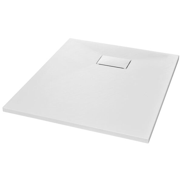 vidaXL Piatto Doccia in SMC Bianco 90x70 cm