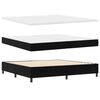 vidaXL Letto a molle con materasso con led Nero 200 x 200 cm Velluto