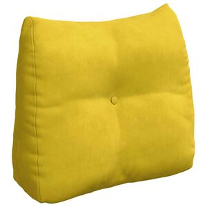 vidaXL Cuscino per Schiena Giallo 60 x 24 x 50 cm Velluto