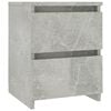 vidaXL Comodino Grigio Cemento 30x30x40 cm in Legno Multistrato