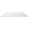 vidaXL Piano Tavolo Bianco 100x62 cm 8mm Vetro Temperato Design Marmo