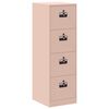 vidaXL Armadio per File con cassetto 2 pcs Rosa 44 x 50 x 106.5 cm