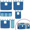 vidaXL Letto a Castello senza Materasso Blu 90x200cm Massello Pino