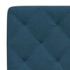 vidaXL Letto con Materasso Blu 120x200 cm in Velluto