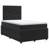 vidaXL Letto box spring con materasso Nero 120 x 190 cm Velluto