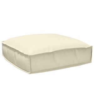 vidaXL Cuscino per seduta pallet Crema 50 x 50 x 12 cm Tessuto Oxford