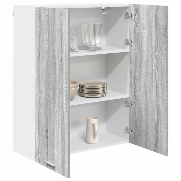 vidaXL Armadio pensile con porta Grigio Sonoma 80 x 31 x 100 cm
