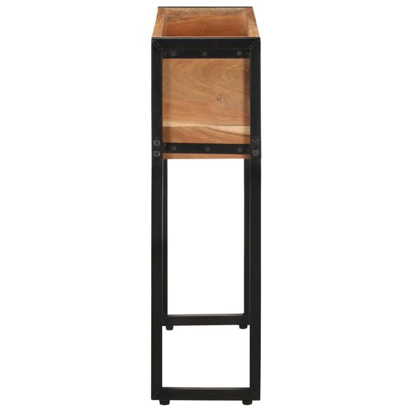 vidaXL Fioriera 60x20x68 cm in Legno Massello di Acacia