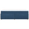 vidaXL Giroletto a Molle con Materasso Blu 80x200 cm inTessuto