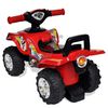 vidaXL Quad per Bambini Rosso con Suoni e Luci